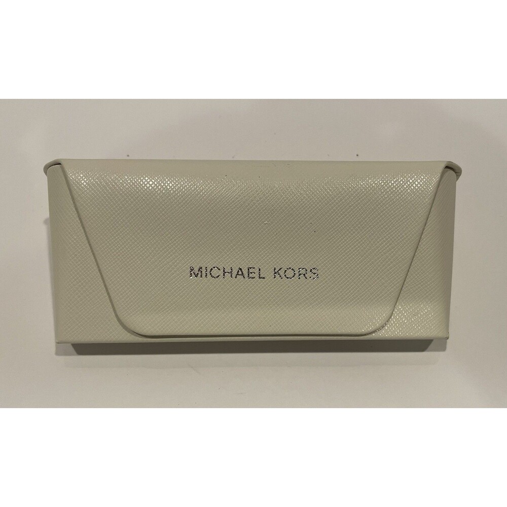 Michael Kors Glasses Case Off White & Silver Excellent